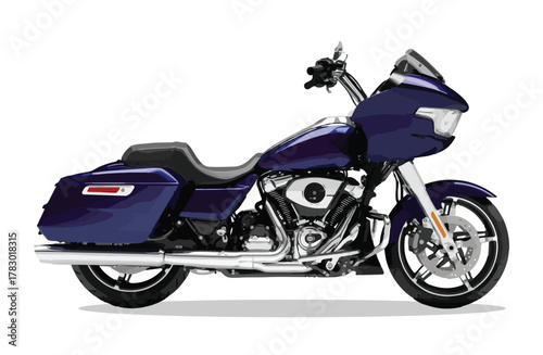 Tapety artystyczne Icon motor bike art design side view vector template