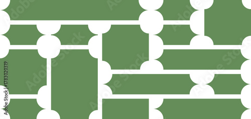 Abstract geometric design with vibrant color palette and bold typography