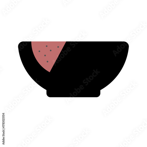 bowl with watermelon accent