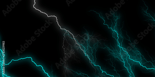 Blue, white marble background. Blue marble natural pattern for background, abstract natural marble Blue and Black. Lightning bolt. thunder lighting on Black bg. 3d illustration, lightning, storm, 