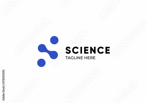ikon science template logo vektor