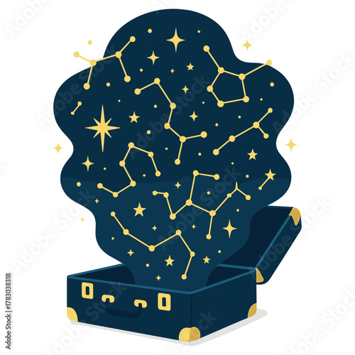 Constellations Emerging From A Suitcase