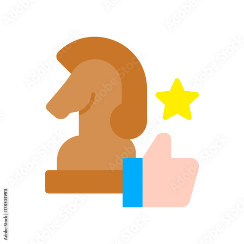 Success Strategies flat icon