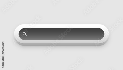 internet searching bar element in neumorphic style