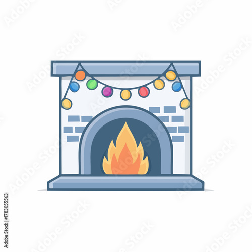 vector illustration of a burning stove with fire, vector illustration of a burning stove, vector illustration of a fireplace, 