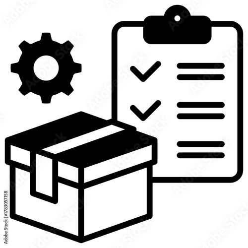 Inventory Management Icon Element For Design