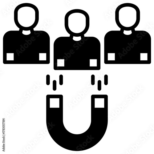 Customer Acquisition Icon Element For Design