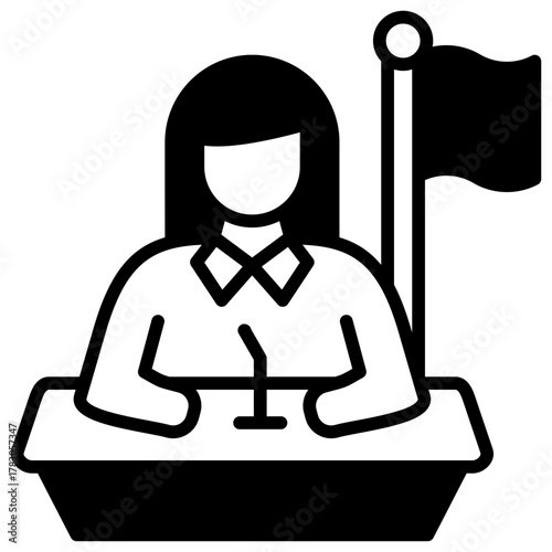 Minister Icon Element For Design