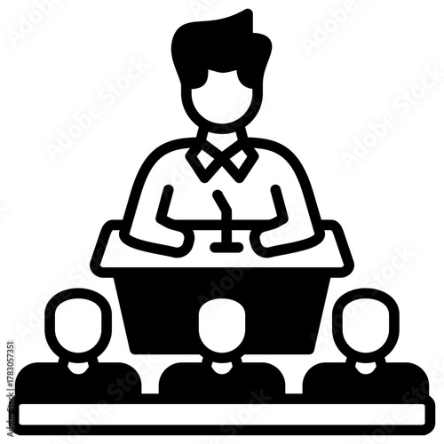 Congress Icon Element For Design