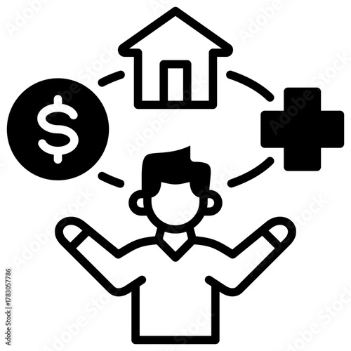 Employee Benefits Icon Element For Design