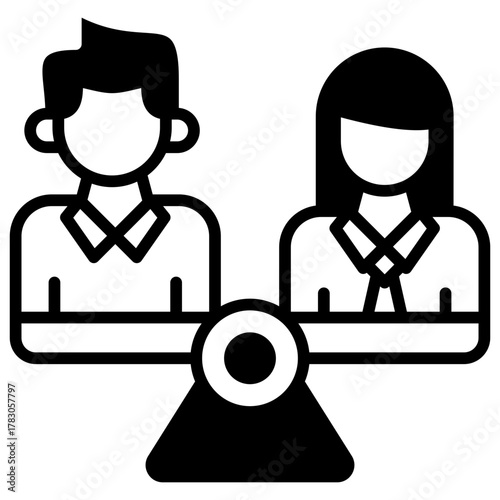 Equal Opportunities Icon Element For Design