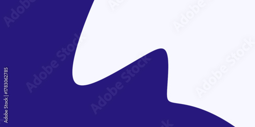 Stylized Wavy Corner Vector Illustration Background. Abstract background with a prominent, stylized, and slightly jagged wavy shape in the corner.