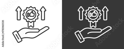 Quality Service Icon Set Vector Collection Isolated In Black And White