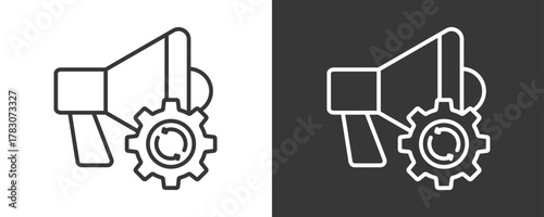 Marketing Automation Icon Set Vector Collection Isolated In Black And White