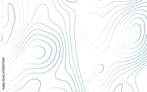 Vector white and blue line luxury organic pattern. Japanese style abstract wave, elegant water, contour, topography, cloud elegant texture. Premium fancy minimal template