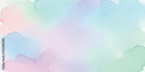 Pastel Watercolor Abstract Background with Soft Blended Hues.