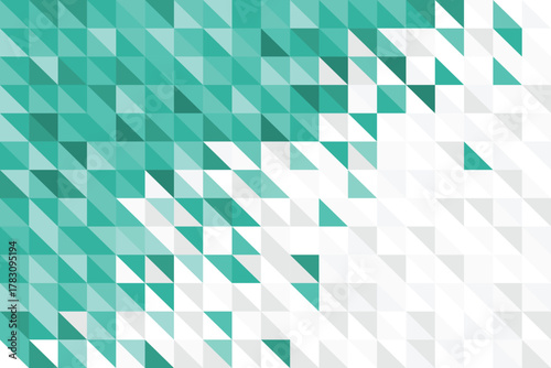 turquoise background with triangle patterns