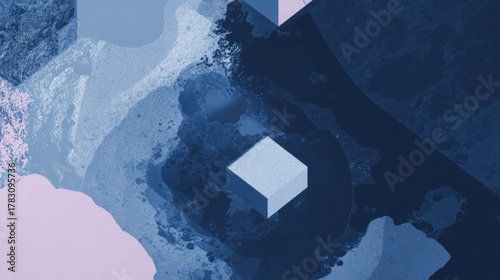 Embrace the beauty of simplicity, choose minimalist abstract wallpaper to highlight the sharp lines and geometric shapes of modernist interior Spaces