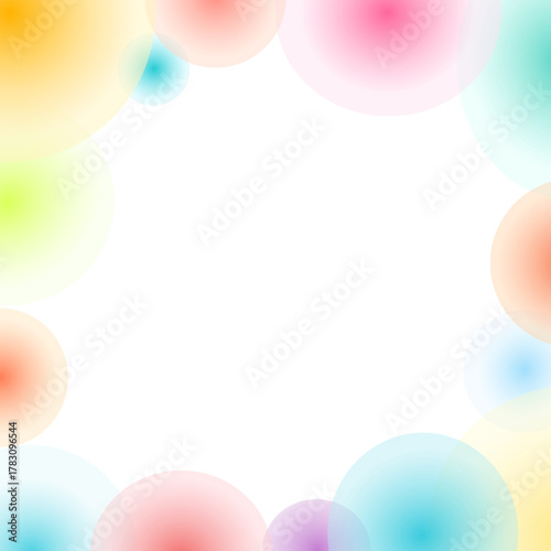 Summer Polka Dot Gift Wrap with Radiant Gradient and Clear Center
