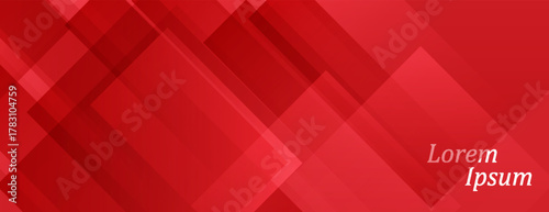 abstract red banner with diagonal lines. vector illsutration eps 10