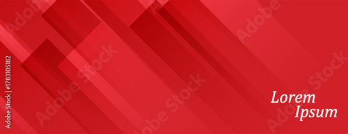 abstract red banner with diagonal lines. vector illsutration eps 10