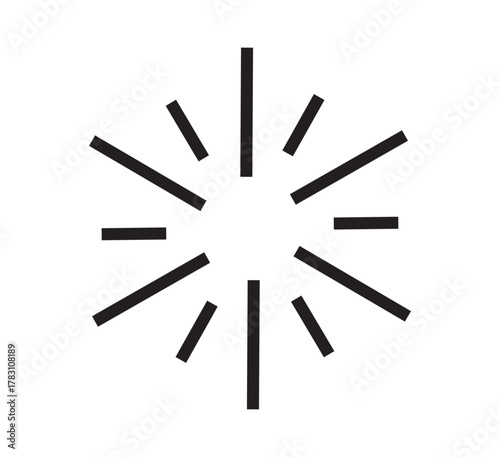 Chispa o estrella festiva — símbolo de celebración