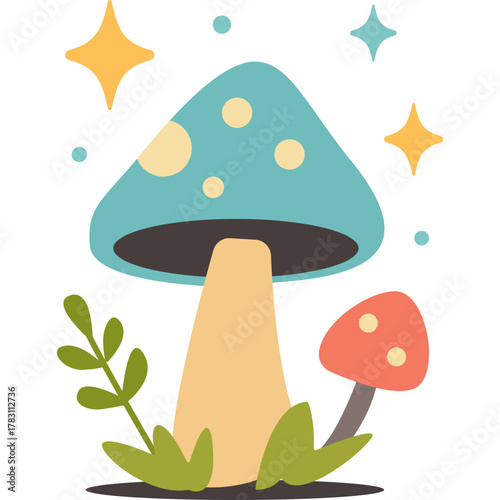Magic Mushrooms Vector
