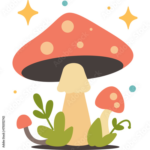 Magic Mushrooms Vector