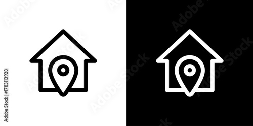 住所とマップピンのアイコン