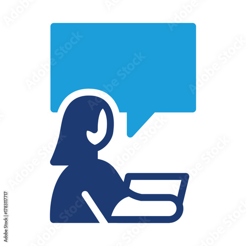 video conference, remote work and webinar colored icon vector design good for web or mobile app