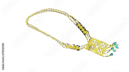 Beads typical of the Dayak Taman tribe of West Kalimantan
