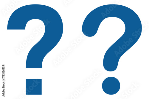 Question Mark Symbol. Confusion Concept or Inquiry Icon. Question mark flat Icon set vector sign symbol help ask faq support icon.