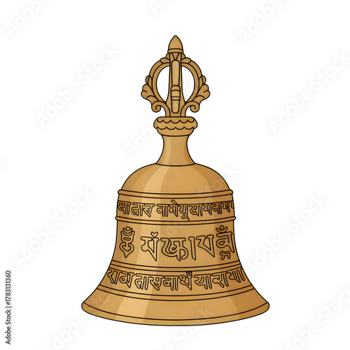 bell isolated on white