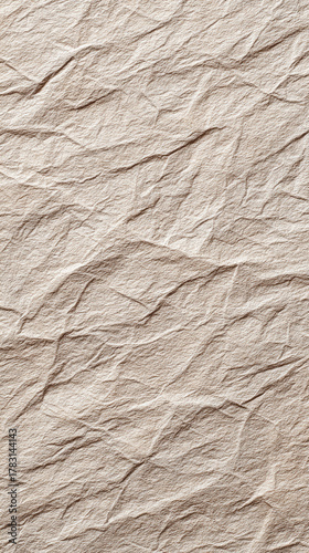Wallpaper Mural Beige crumpled paper texture with natural wrinkles Torontodigital.ca