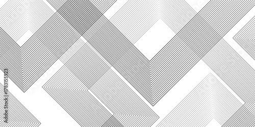 Geometric diagonal oblique vector curve gradient black and white graphic stripe line. Repeated fine diagonal lines Thin slash line stripes diagonal vector elegant background.	