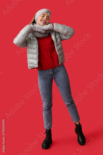 Beautiful young happy woman...