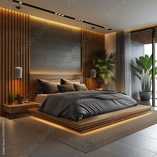 modern bedroom interior