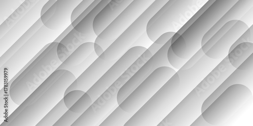 Abstract minimal white and grey glossy squares triangle, abstract tech corporation smooth web space surface digital banner design stripes concept for web, flyer.	