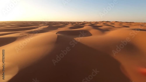Sand dunes in the desert
