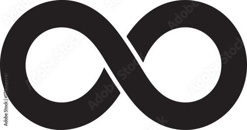 A black and white infinity symbol close up view infinity, symbol, black, white, shape, mathematics, concept, sign, endless, loop, abstract, design, illustration, eternal, mathematical, curve, mobius, 