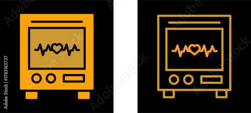 Heart Rate Machine Vector Icon
