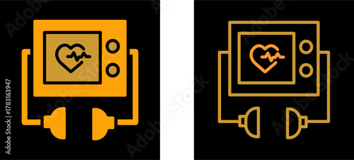 Defibrillator Vector Icon
