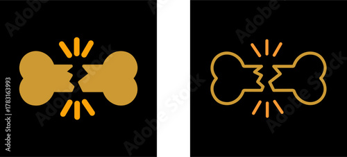 Bone Fracture Vector Icon