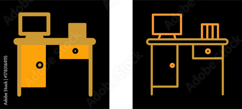 Working Table Vector Icon