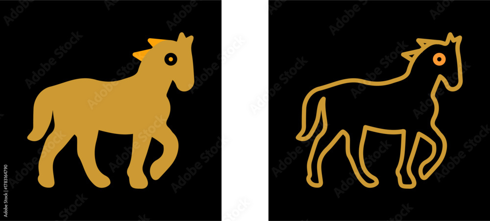 Obraz premium Horse Vector Icon