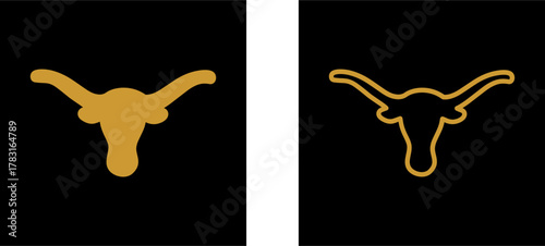 Bull Horns Vector Icon