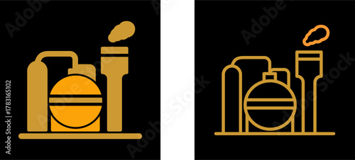 Refinery Vector Icon