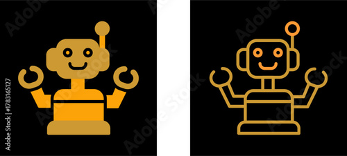 Industrial Robot III Vector Icon