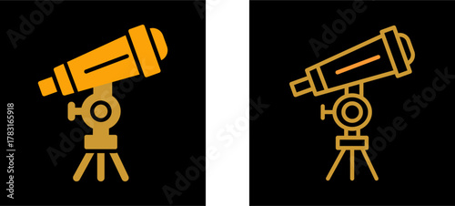 Telescope Vector Icon