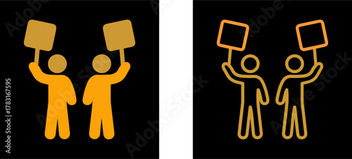 Demonstrator Vector Icon